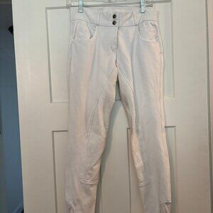 Piper by SmartPak Silicone Full Seat White Breeches - Gently Used, Size 30L
